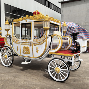 Carruaje eléctrico cerrado europeo de conducción autónoma para celebraciones de bodas al aire libre - Product Image 3