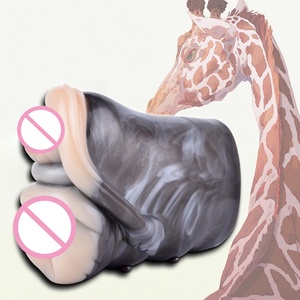 Double Hole Giraffe Inspired Masturbation Cup Fantasy Sex <b>Toy</b> for Adult <b>Men</b> - Product Image 1