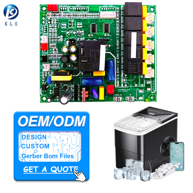 KLS OEM/ODM Custom Home Ice Maker Printed Circuit Board Assembly PCBA Manufacturer, with RoHS CE FCC Compliance.