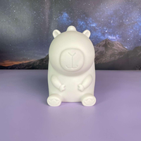 Figurine de Capybara en résine pour peinture fluide, 18 cm, pour artisanat DIY, sculpture, cadeau d'affaires décoratif, vente en gros