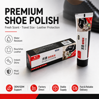 Hei Niu - Crema Renovadora de Cuero de Larga Duración en Tubo, Color Negro Brillante, Fácil de Limpiar