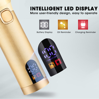 Kit de toilettage professionnel pour hommes Lanumi 978 - Tondeuse à cheveux électrique, ensemble de tondeuses, boîte noire, utilisation en hôtel, écran LCD, acier inoxydable