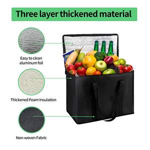 <span class=keywords><strong>Sac</strong></span> <span class=keywords><strong>isotherme</strong></span> de haute qualité gardant l'isolation froide ou chaude doublure en papier d'aluminium sacs isothermes de préparation de <span class=keywords><strong>repas</strong></span> étanches - Product Image 6
