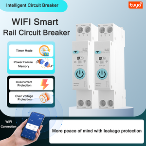 เบรกเกอร์อัจฉริยะ Tuya WiFi MCB 1P+N 63A พร้อมตัวตั้งเวลา วัดพลังงาน kWh แรงดันไฟฟ้า กระแสไฟฟ้า ป้องกันไฟรั่ว - Product Image 3