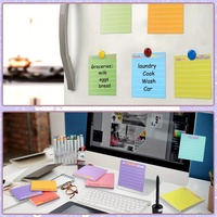 Venta al por mayor de notas adhesivas inspiradoras de papelería con líneas, blocs de notas autoadhesivos, blocs de notas adhesivas de agradecimiento para regalo escolar