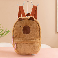 Porte-monnaie zippé en peluche Capybara mignon, tendance 2025, de Yiwu, avec porte-clés et sac de présentation – Vente chaude