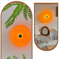 Lampe de table en verre de style Bauhaus nordique, lampe de chevet décorative mignonne pour la maison et la chambre à coucher