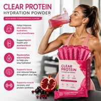 Complément alimentaire en poudre pour la réparation musculaire, l'éclat de la peau et l'hydratation quotidienne, enrichi en électrolytes et protéines claires, OEM ODM.