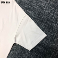 T-shirt col montant vierge en coton 100% de qualité supérieure 310 g/m² pour homme, style streetwear vintage oversize, personnalisable avec logo, vente en gros OEM