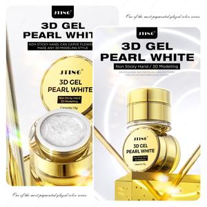 JTING Gel de Modelado de Uñas con Diseño de Mariposa Blanca, Esmalte de Uñas en Gel 3D Satinado No Pegajoso, Botellas de Gel UV Personalizadas OEM - Product Image 5