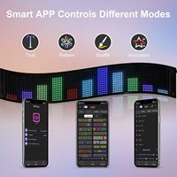 Bluetooth APP Steuer zeichen Scrollen LED Matrix Panel RGB Farbe Soft Screen für Shop Car Bar