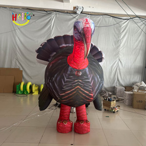 Best Design <strong>Inflatable</strong> Walking Cartoon <strong>Inflatable</strong> <strong>Turkey</strong> <strong>Costume</strong> With Led Light - Product Image 3