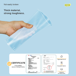 كوب بلاستيكي شفاف للاستخدام مرة واحدة، محمول ومتين، مناسب لشاي الفقاعات والعصائر والقهوة المثلجة والمشروبات الجاهزة - Product Image 4