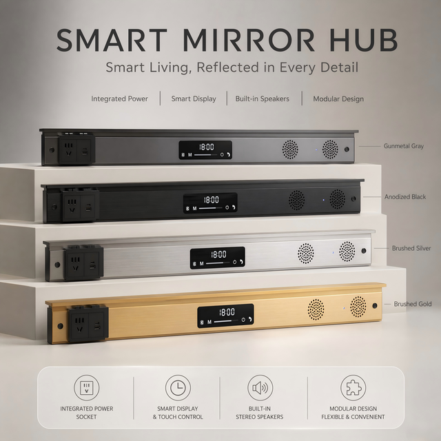 Multi-functional Touch Sensor LED Mirror Controller Board 3D Stereo Surround Sound for Smart Mirror for Audio Control