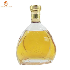 Chai thủy tinh đựng rượu Whisky, Vodka, XO, Tequila, rượu mạnh, dung tích 375ml, 500ml, 750ml, 1000ml, có nắp, bán sỉ - Product Image 1
