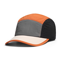 Gorra de Béisbol Deportiva de 5 Paneles, Sin Estructura, Transpirable, para Adultos, de Nailon, con Logotipo Impreso, Venta al Por Mayor