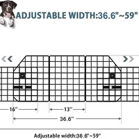 Barrière de séparation pliable moderne en fer, écologique, toutes saisons, pour coffre de voiture, réglable, universelle, anti-saut pour animaux de compagnie, pour le voyage