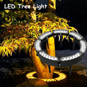 LED solare albero che abbraccia lampada giardino paesaggio illuminazione calda bianca RGB automatica IP65 impermeabile all'aperto luci Spot anello 15W - Product Image 2