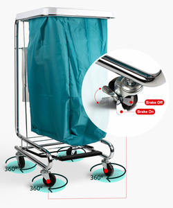 <span class=keywords><strong>Chariot</strong></span> <span class=keywords><strong>de</strong></span> blanchisserie Setbest, <span class=keywords><strong>chariot</strong></span> à déchets <span class=keywords><strong>en</strong></span> plastique et acier, <span class=keywords><strong>chariot</strong></span> <span class=keywords><strong>de</strong></span> nettoyage pour hôpitaux, hôtels et soins matinaux, à usage commercial - Product Image 6