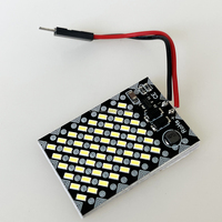 Accessoires de véhicule, ampoule LED automobile 12V 3W blanche, 48 LED 3014 SMD, panneau lumineux intérieur, lampe de lecture de voiture, éclairage de plaque d'immatriculation