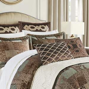 Db Pure Cotton 4-Piece Embroidered <b>Comforter</b> <b>Set</b> King Size Classic Bedding Home Textile Geometric Pattern All-Season - Product Image 3
