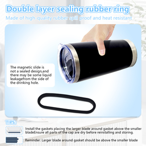 3แพ็คฝาปิดแก้วน้ำ20ออนซ์ฝาสไลด์แม่เหล็กสำหรับเปลี่ยนแก้วน้ำ <span class=keywords><strong>Yeti</strong></span> ขนาด20 oz ถ้วย10/24ออนซ์และทรงต่ำ10 oz - Product Image 6