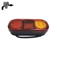 Vente flash : Feux latéraux ovales à LED 12V 21 LED pour camion, feux arrière jaunes et rouges, feux de signalisation de sécurité pour camion