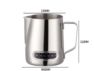 Vente en gros 600ml Température Pâte Café Latte Tasse <span class=keywords><strong>Lait</strong></span> <span class=keywords><strong>Mousse</strong></span> Tasse Ustensiles À Café En Acier Inoxydable Café Latte Tasse pour Usage Domestique - Product Image 6