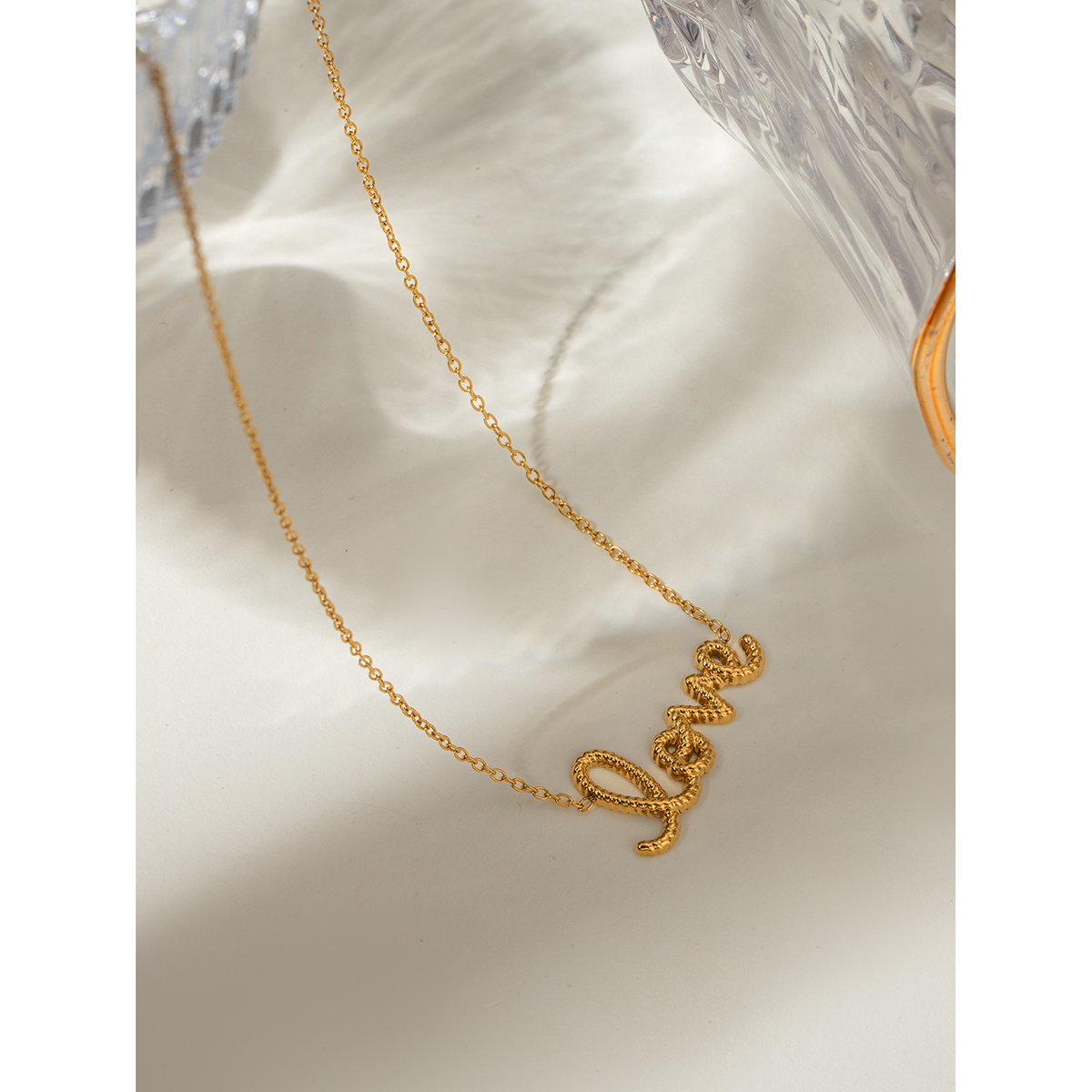 plain love necklace