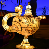 Lanterne en tissu en forme de lampe LFS-13 Aladdin-Décoration extérieure pour le parc à thème et le festival Arabian Nights
