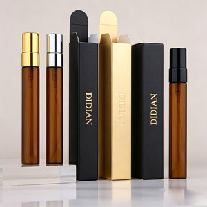 Botol Sampel Parfum Produk Baru 10ml Kaca Amber Pompa Semprot Reed <span class=keywords><strong>Diffuser</strong></span> Isi Ulang Kemasan Kotak Pewangi - Product Image 1