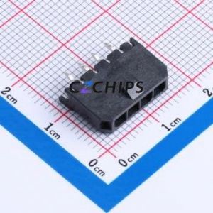 436500416 Wire-to-Board Pin Header Through hole Component (THT),P=3mm Connector 1x4P 3mm Through Hole Micro-Fit (MX 3.0) - Product Image 1