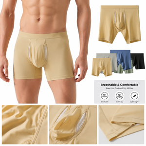 Boxer da Uomo Personalizzabili, Traspiranti, ad Asciugatura Rapida, Leggeri, con Vestibilità Confortevole, Mantengono Fresco e Asciutto Tutto il Giorno per l'Uso Quotidiano - Product Image 2