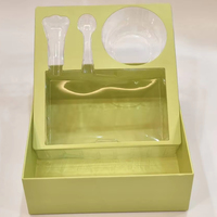 Service à thé matcha personnalisable Chawan en céramique avec doublure en éponge gaufrée et boîte d'emballage du kit matcha laminé mat