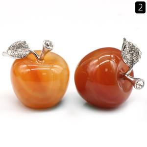 1 بوصة الكريستال التفاح الأحجار الكريمة حجارة الشفاء شبه حجر كريم الحرف - Product Image 6