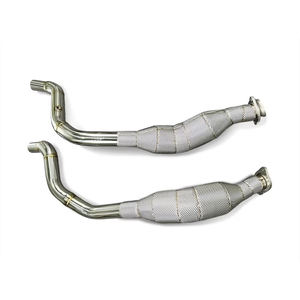Downpipe de performance SS304 avec protection thermique pour Range Rover Sport <span class=keywords><strong>SVR</strong></span> 2018-2022 5.0L V8, échappement de course à haut débit - Product Image 4
