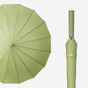 Grand <span class=keywords><strong>parapluie</strong></span> manuel 16 côtes <span class=keywords><strong>pour</strong></span> hommes, droit, design moderne, résistant au vent, robuste et renforcé, manche long - Product Image 6