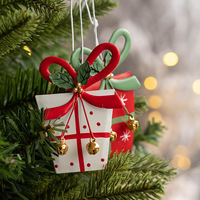 2025 nouvel an artisanat cloche décoration noël pendentif en métal pour arbre UV imprimé nouvel Article choses