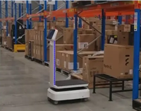 Robot de livraison AGV 150KG, navigation autonome intelligente, robot logistique mobile pour usine/entrepôt, commande par application