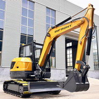 Excavator Mini Infront CE EPA Engine 3,5 Ton Crawler Micro Digger 1 Ton 2 Ton Excavator Kecil untuk Pertanian Dijual