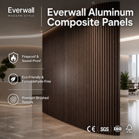 Panneau composite en aluminium brossé ACP pour revêtement mural, plafond et façade décoratifs