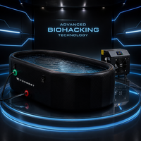 Baignoire à glace gonflable professionnelle avec système de refroidissement, piscine de plongeon froid pour la récupération musculaire des athlètes et la thérapie sportive