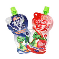 Op maat gemaakte lekvrije & duurzame draagbare verpakkingstas voor vloeistoffen PET/VMPET/PE, gravure bedrukt, staande spout pouch voor vruchtensap