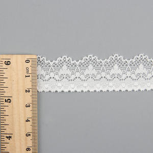 Giysiler ve çantalar için küçük naylon elastik şerit süs siyah ve beyaz seksi stil - Product Image 2