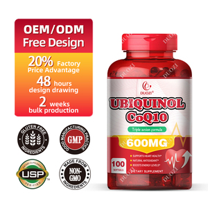 DUOZI Ubiquinol CoQ10 600mg Capsule molle Complément alimentaire pour la santé cardiaque Antioxydant et stimulant énergétique - Product Image 1