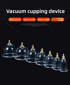 Ventouses jetables en plastique à usage unique à bas <span class=keywords><strong>prix</strong></span> pour la thérapie par ventouses, ventouses <span class=keywords><strong>Hijama</strong></span>, outil de massage sous vide, pompe à ventouses CE - Product Image 4