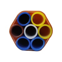 7 vías 12/10mm Pe Sheath 1,2mm Direct Bury Hdpe Microduct Tube Bundle con cable trazador que sopla fibra óptica Cable Paquete de fibra