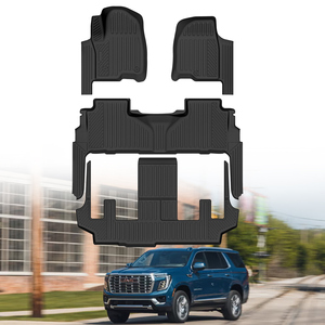 Juego Completo de Alfombrillas de Piso para Automóvil 3D TPE Antideslizantes para GMC Yukon 2021-2025, 7 Asientos, 3 Piezas, Accesorios Interiores - Product Image 3