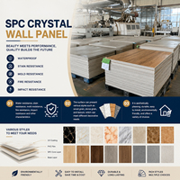 Panneau mural SPC écologique à installation rapide, imperméable, imitation bois 3D, pour la décoration murale des appartements