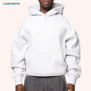 Felpe oversize stile 350 Gsm felpe con cappuccio pesante Pullover a tracolla con stampa digitale personalizzate felpe con cappuccio di tendenza per uomo alla moda - Product Image 1